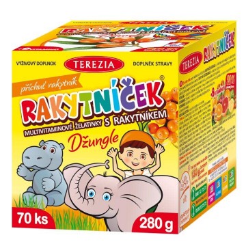 Rakytníček želatinky s rakytníkem DŽUNGLE—70 ks