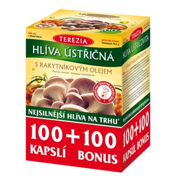 Terezia Hlíva ústřičná s rakytníkovým olejem—100 + 100 tobolek