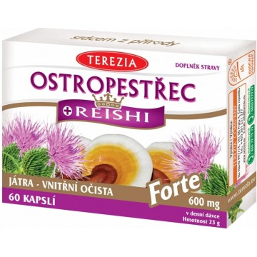 Terezia Ostropestřec + Reishi Forte—60 kapslí