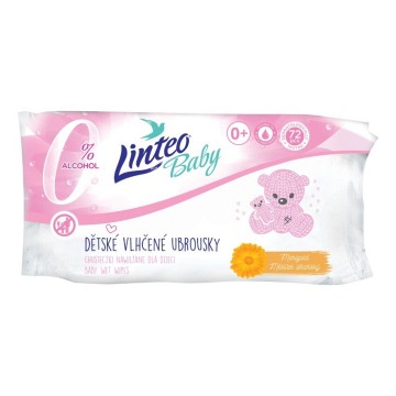 Vlhčené ubrousky Linteo baby Soft & cream—72 ks