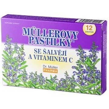 Müllerovy pastilky se šalvějí—36 pastilek