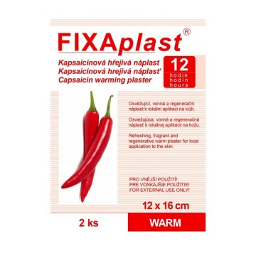 FIXAplast kapsaicin.hřejivá nápl.Warm—12x 16cm, 2ks