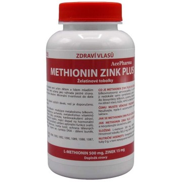 Methionin zink Plus 500/15 —100 kapslí