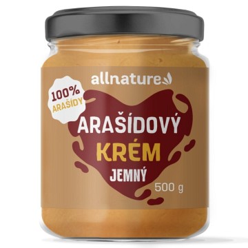 Allnature Arašídové máslo jemné—500 g