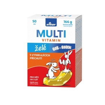 Vitar Kids Multi želé 50 ks—AKCE - expirace 6/25 (1 ks k objednání)