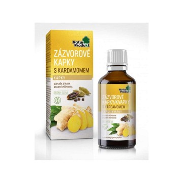 Naturprodukt Zázvorové kapky s kardamomem —50ml