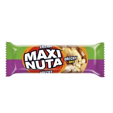 Maxi Nuta Ořechy & Med—Ořechová tyčinka 35 g
