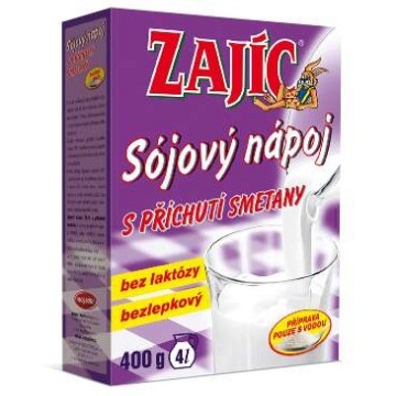 Zajíc Sójový nápoj s příchutí smetany—400 g