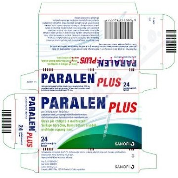 Paralen Plus—325/30/15mg, 24 tablet