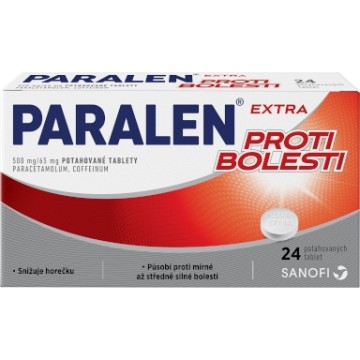 Paralen Extra proti bolesti 500mg/65mg—24 tablet
