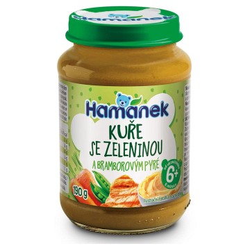 Hamánek kuře se zeleninou a bramborem—190 g