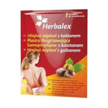 Herbalex hřejivá náplast s kaštanem—1 ks