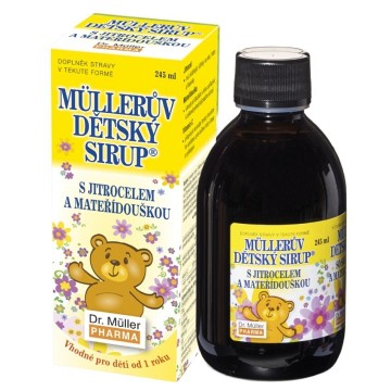 Müllerův dětský sirup s jitrocelem a mateřídouškou—245 ml