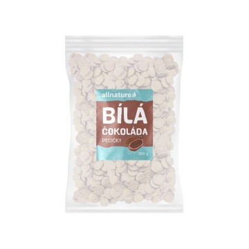 Allnature Bílá čokoláda pecičky—500 g