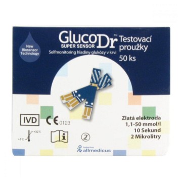 Glucodr Testovací proužky—50 ks